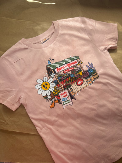 7-8 years born to bloom tee