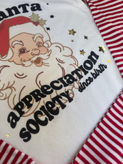 9-10 years Santa appreciation pjs misfit