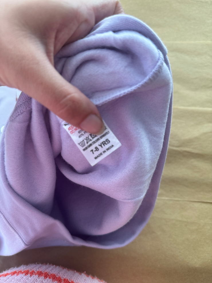 7-8 years lilac Born to bloom flower market sweatshirt