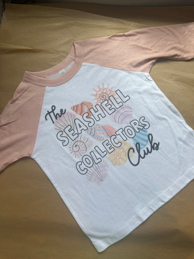 3-4 years Seashell collectors club raglan