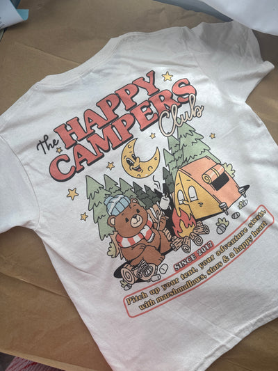14-16 years oversized happy campers club t-shirt