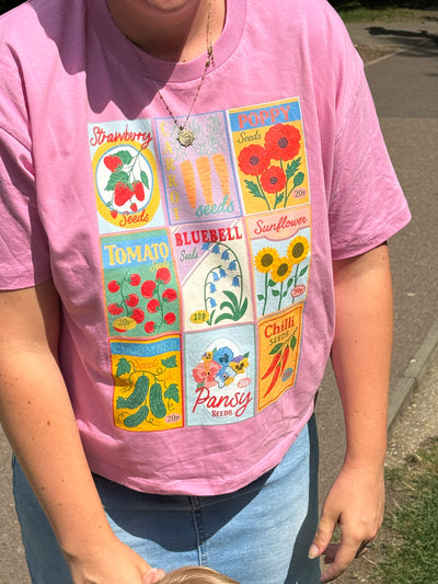 Adults Boxy sow much to love adults organic tee