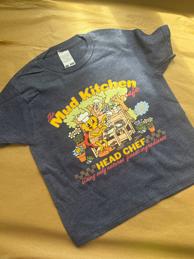 3-4 years mud kitchen navy tee
