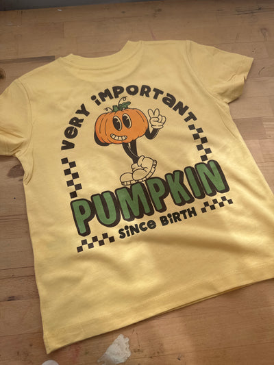 3/4 years PRE-MADE VIP pumpkin yellow