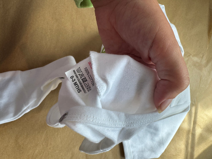0-3 months Small human big dreams romper