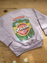 1/2 years MISFIT lilac pickles sweater