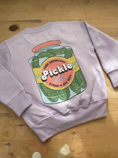 1/2 years MISFIT lilac pickles sweater