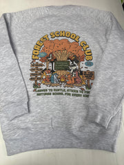 Forest school club grey 7/8 sweater