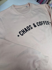 Large (14-16) Light dusky pink sweater chaos & coffee