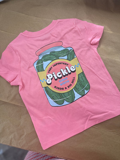 3-4 years pink joy vip pickle tee