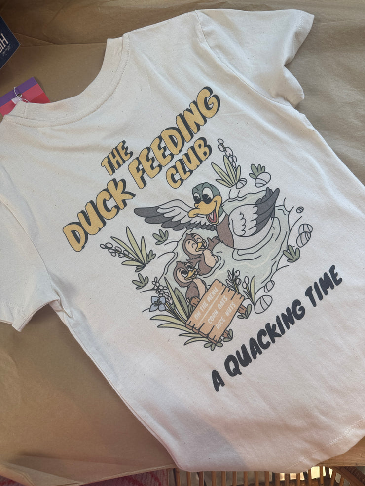 7-8 years natural Duck club t-shirt