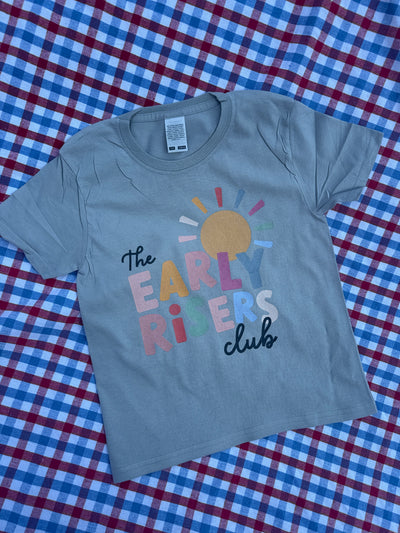 3-4 years grey early risers tee