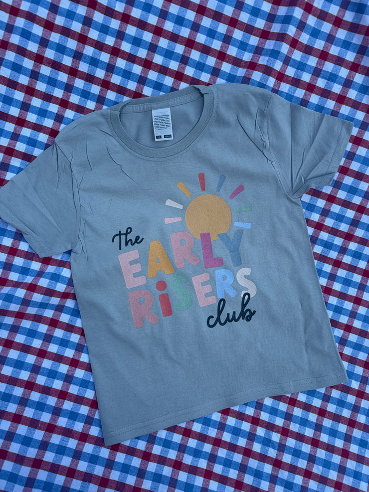 3-4 years grey early risers tee