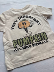 2/3 years PRE-MADE VIP PUMPKIN club natural tshirt