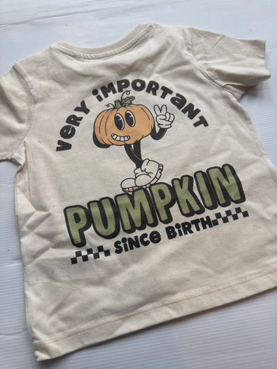 2/3 years PRE-MADE VIP PUMPKIN club natural tshirt