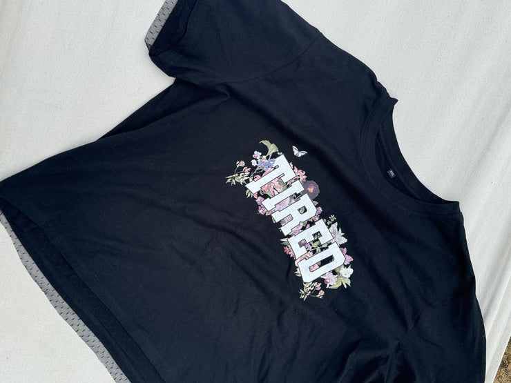 5XL (uk 22-24) tired lace semi cropped tee