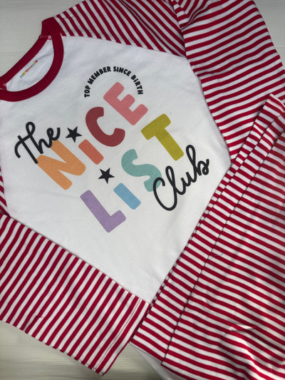 Nice list club 9-10 years pjs