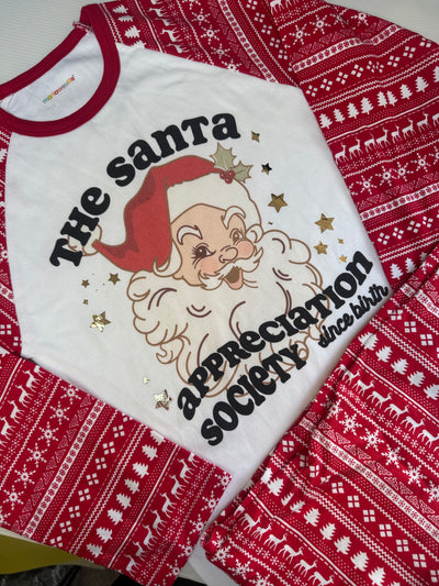 9-10 years Santa appreciation pjs