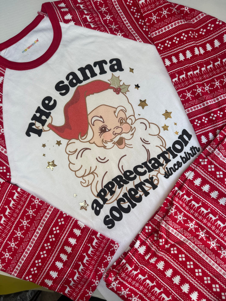 9-10 years Santa appreciation pjs