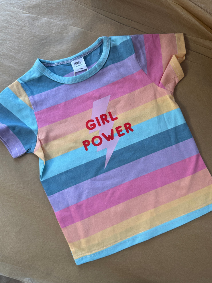 1-2 years Girl power pastel tee