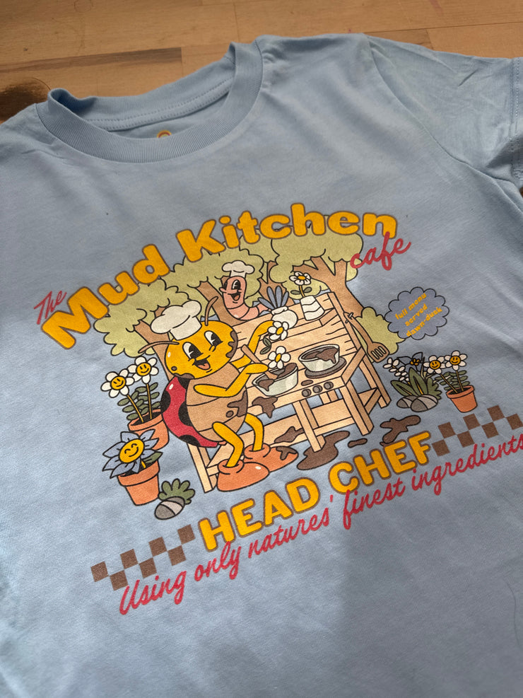 3/4 years PRE-MADE mid kitchen blue soul tee