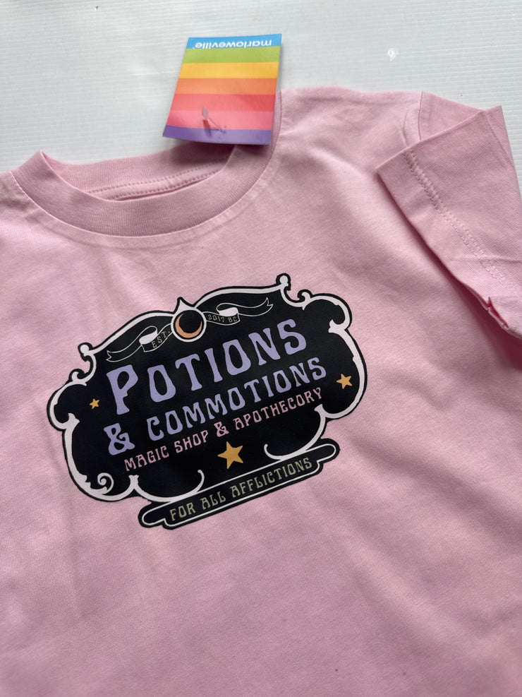 3/4 years PRE-MADE potions and commotions tshirt