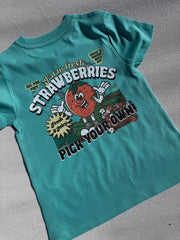 Pick your own Strawberry Kids organic T-shirt- kids top