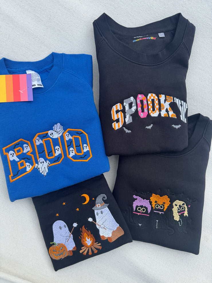 Mystery halloween (embroidered) Adults Sweater/Hoodie