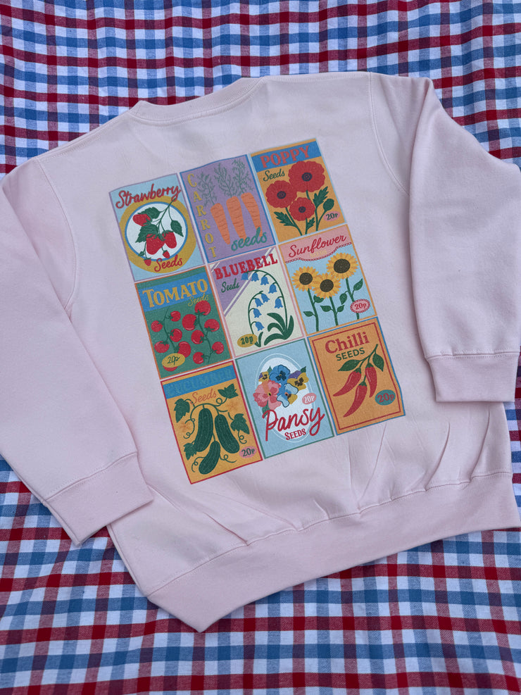 Sow much to love seed packet (adult and kids) sweatshirt