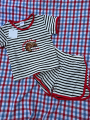 Le croissant club striped summer set