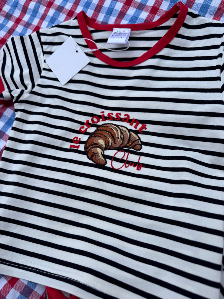 Le croissant club striped summer set