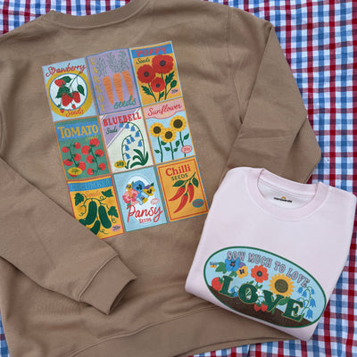 Sow much to love seed packet (adult and kids) sweatshirt