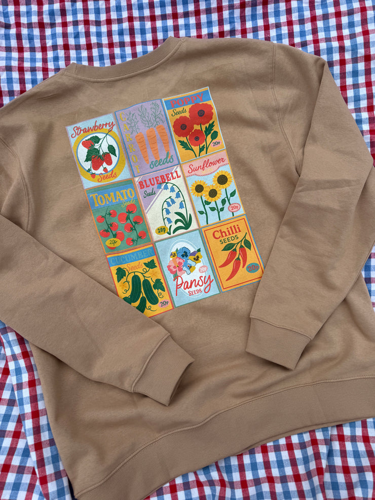 Sow much to love seed packet (adult and kids) sweatshirt