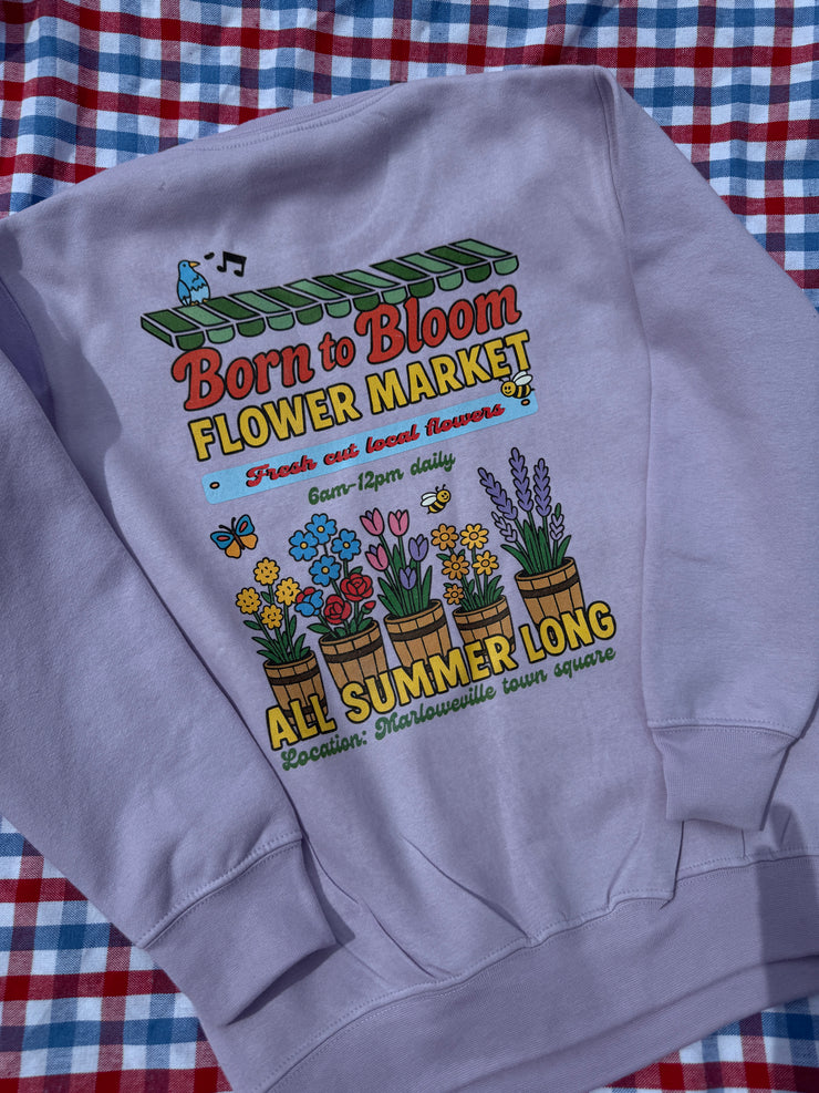Born to bloom sweatshirt (adult and kids)