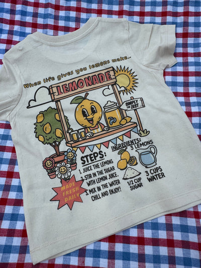 Lemonade stand organic kids tee