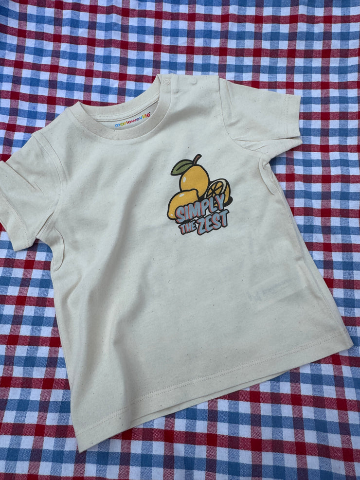 Lemonade stand organic kids tee