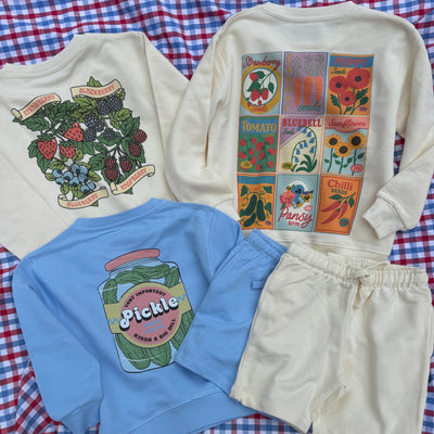 ALL DESIGNS British summer sweater & shorts set