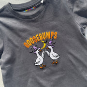 Embroidered goosebumps tee/ sweater (adult & Kids)