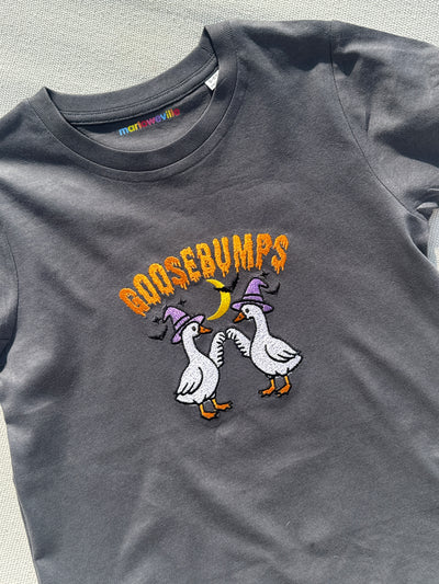 Embroidered goosebumps tee/ sweater (adult & Kids)
