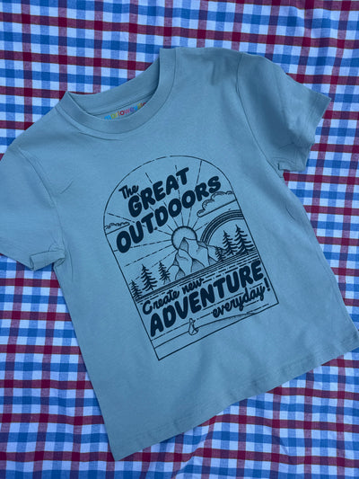 Great outdoors kids organic t-shirt