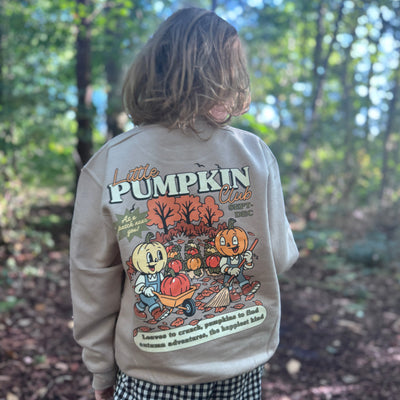 Little pumpkin club adult and kids sweater