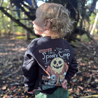 Spooky camp adult and kids sweater