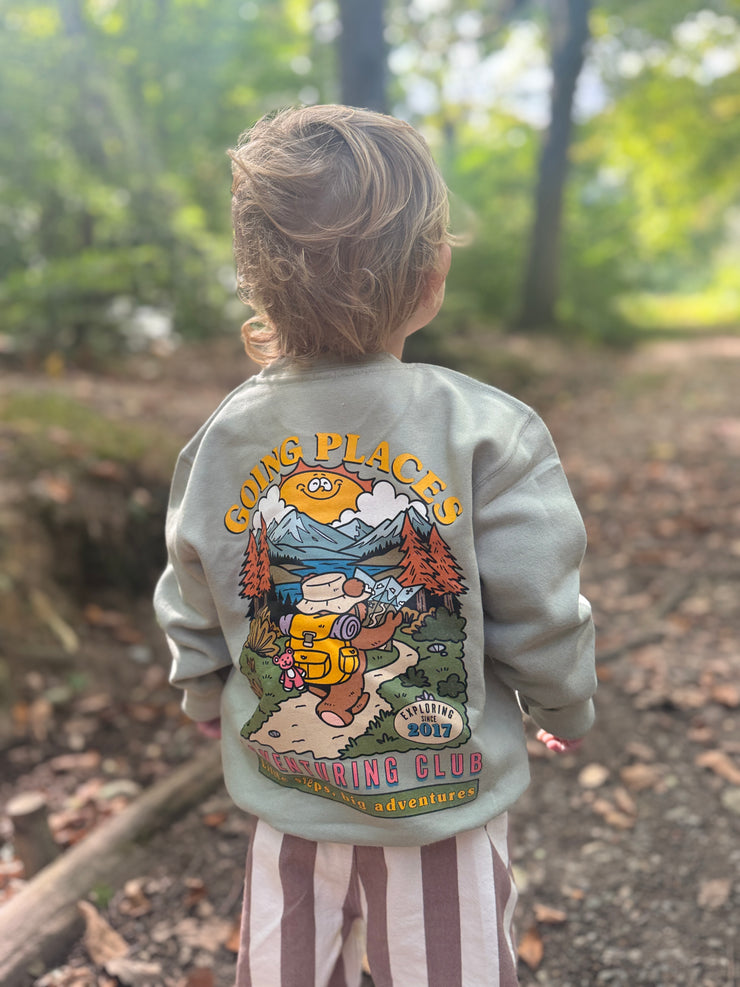 Going Place adventure Club Kids Sweatshirt