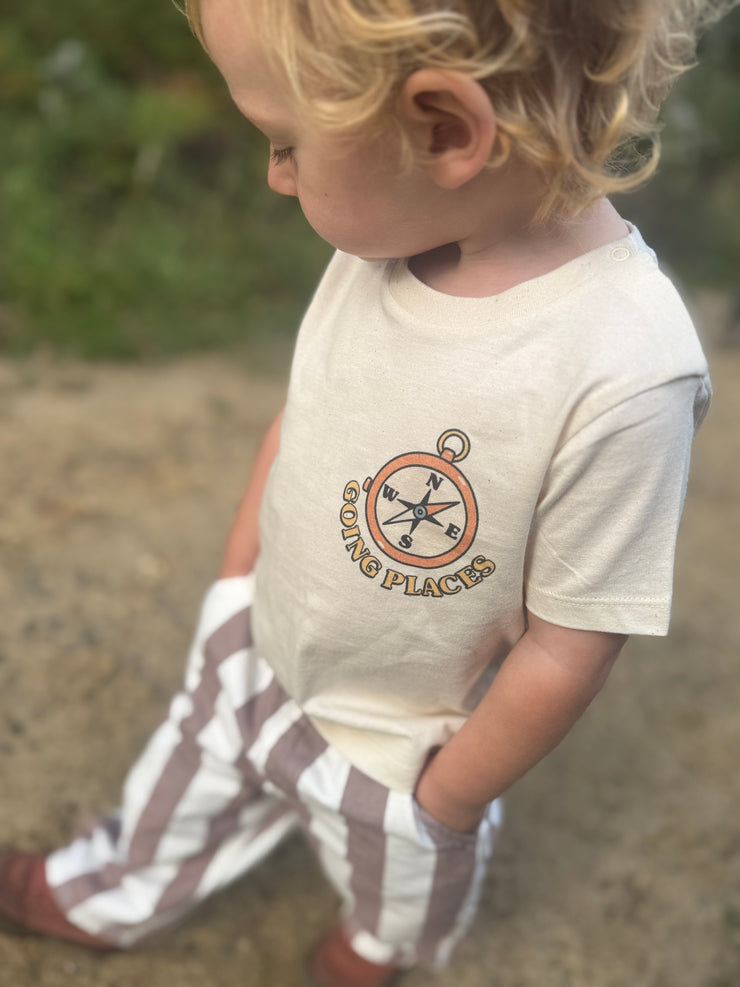 Going places kids organic t-shirt