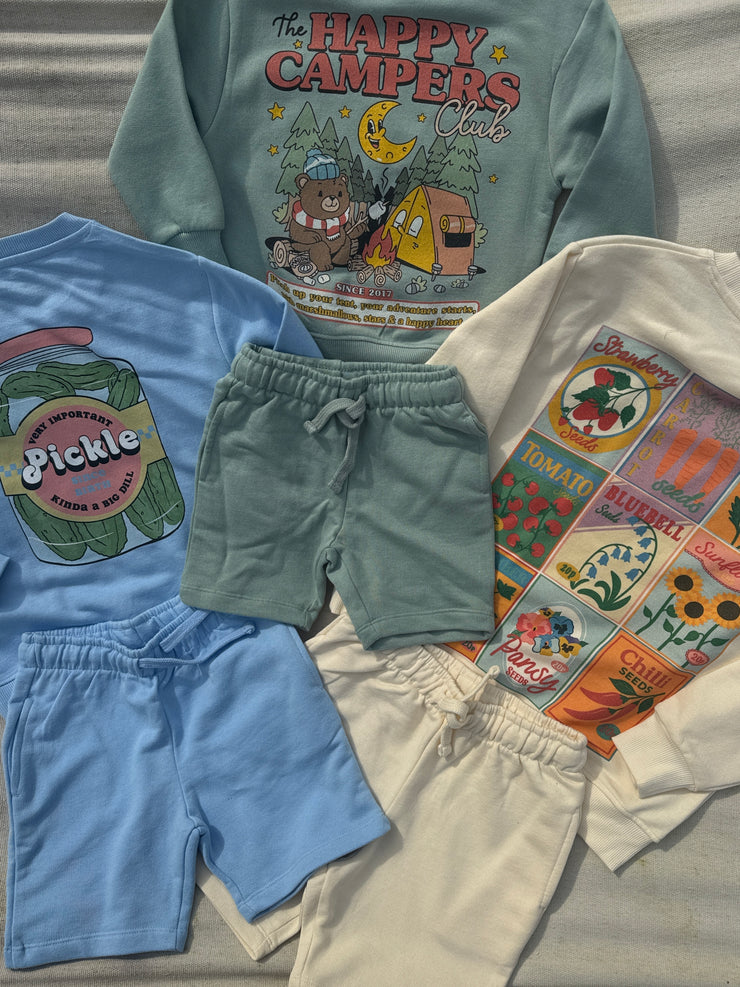 CLEARANCE  British Summer Sweater & Shorts set (CHOOSE YOUR DESIGN)
