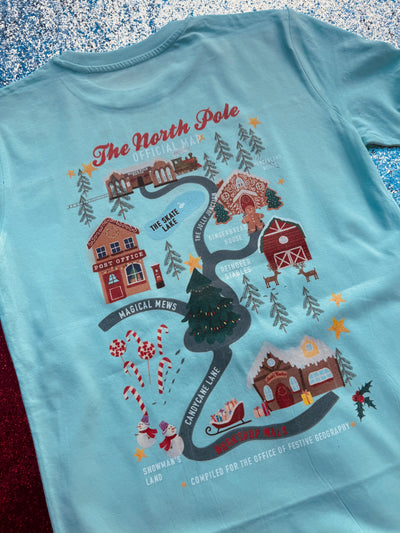 Greetings from north pole (adult & Kids) organic t-shirt