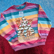 Pastel vintage tree Name Rainbow Kids Jumper