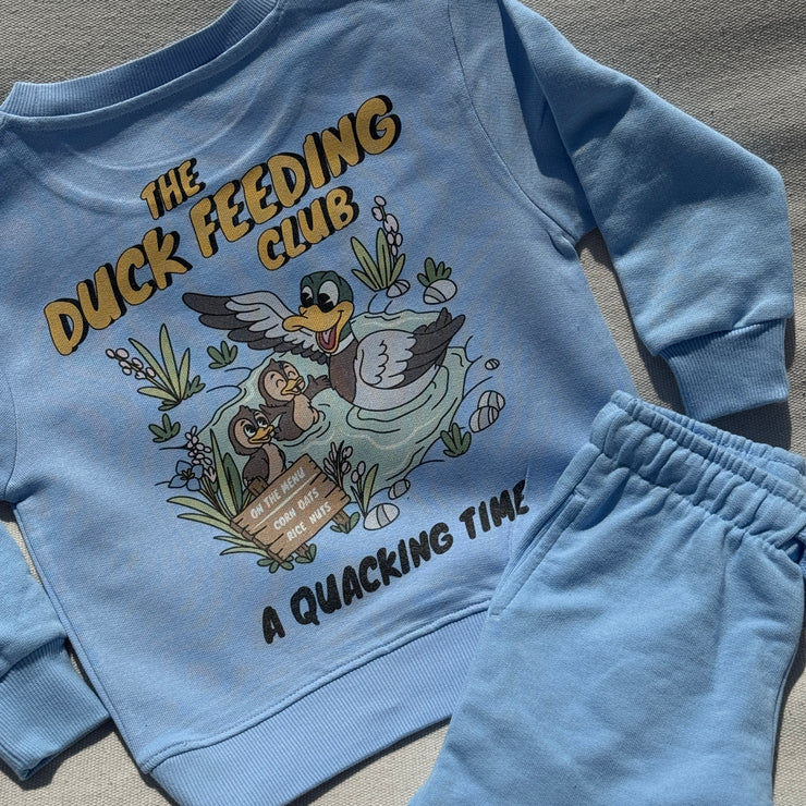 The Duck Feeding Club British Summer Sweater & Shorts set