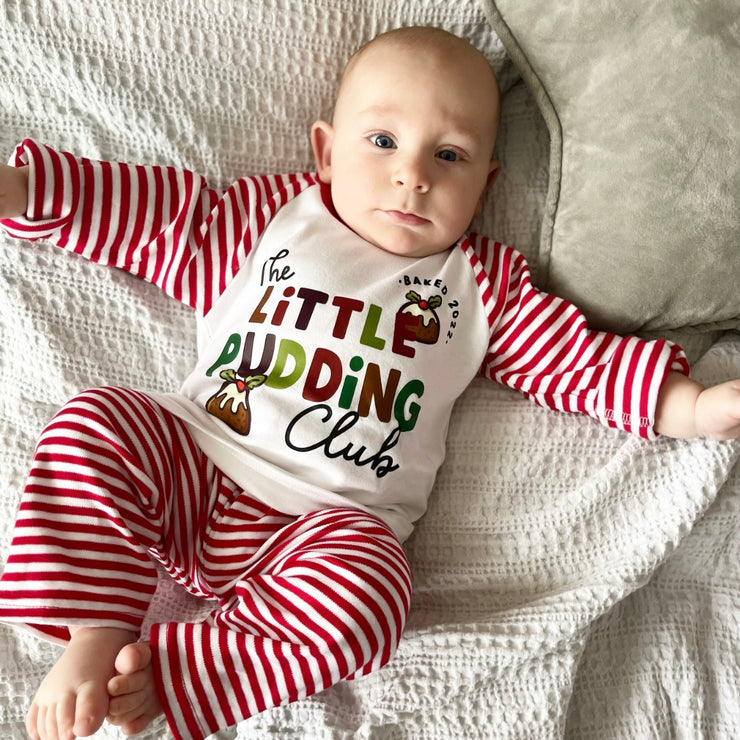 The Little Pudding club (personalised year) Christmas Kids Pyjamas