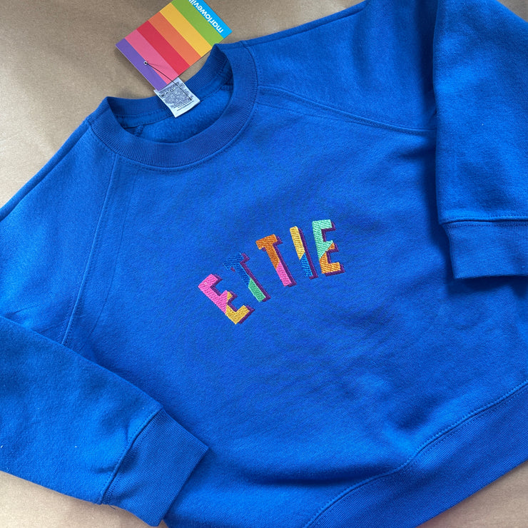 CLEARANCE Embroidered Split colour name